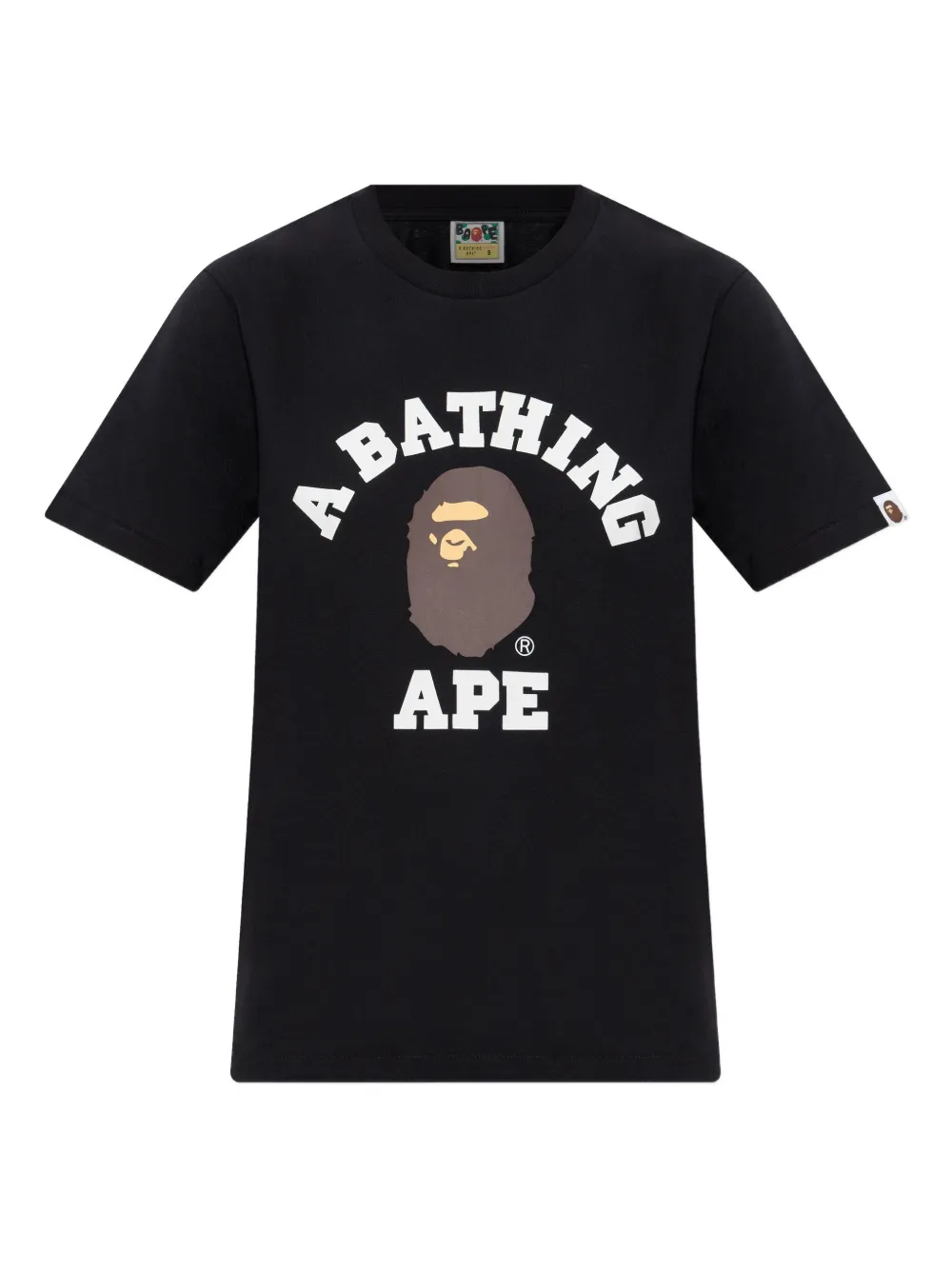 

Футболка с изображением головы обезьяны A BATHING APE, черный