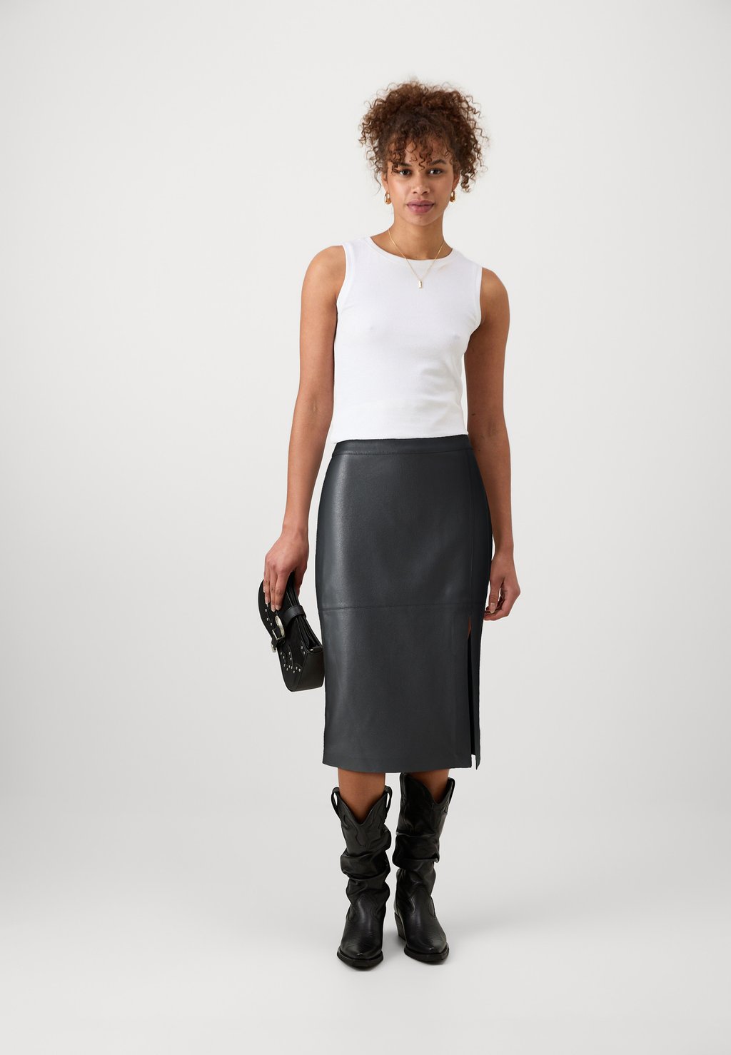 

Юбка-карандаш ONLNEWOLINE SKIRT ONLY Tall, черный