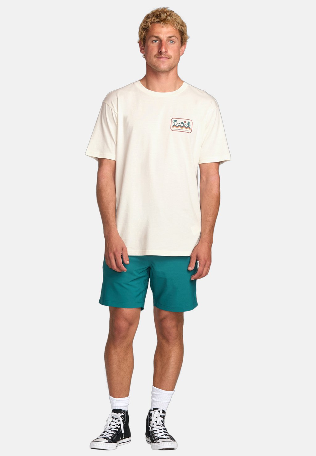 

Футболка с принтом Billabong, кремовый