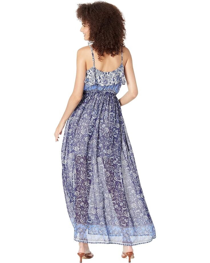 

Платье Miss Me Ruffle Slit Maxi Dress, цвет Bright Blue