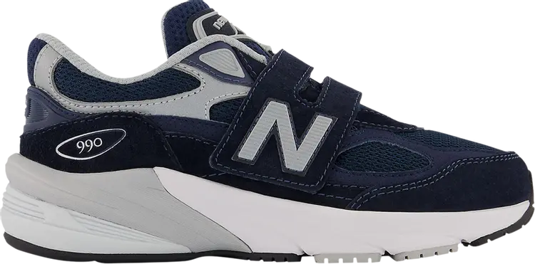 

Кроссовки 990v6 Hook & Loop Little Kid 'Navy', синий