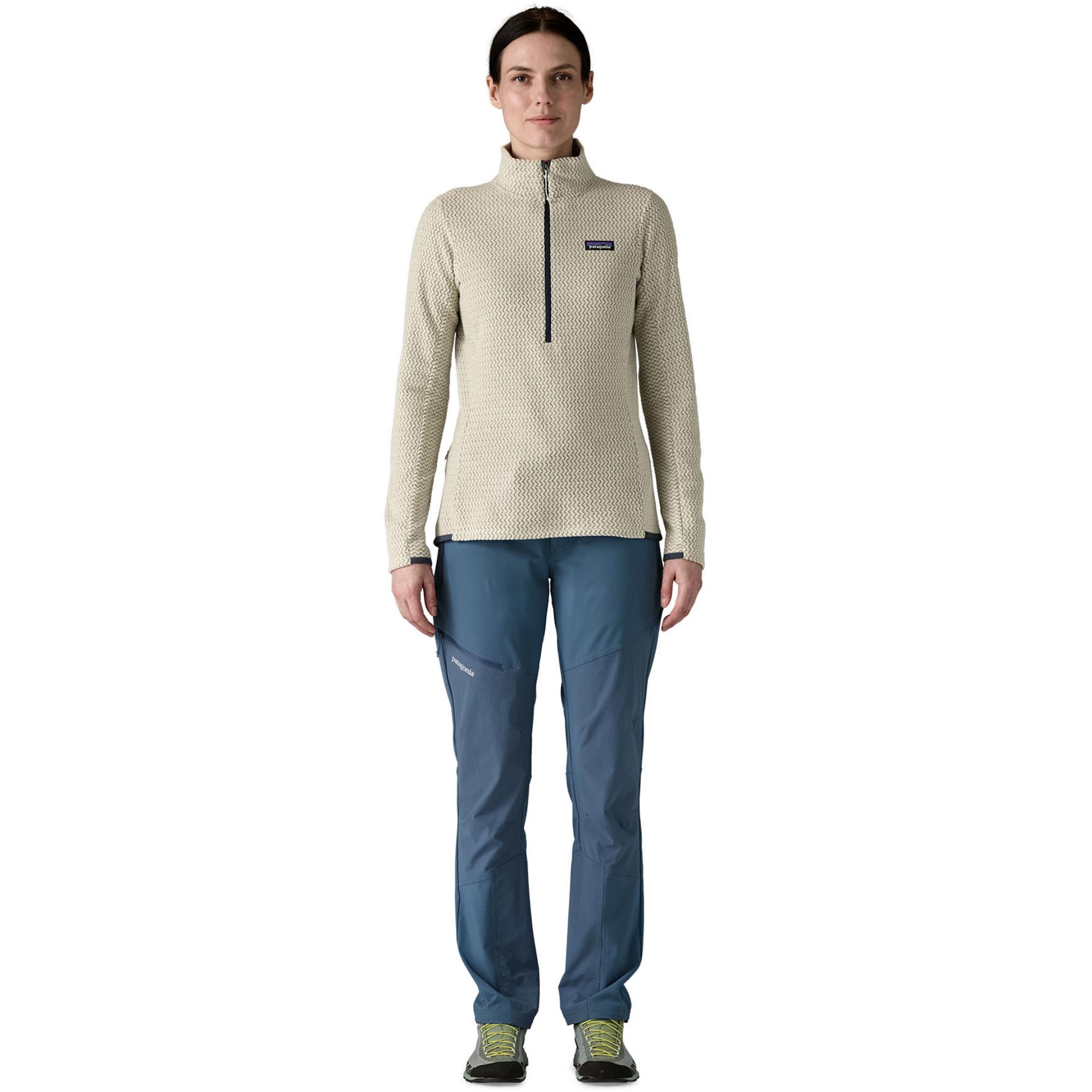 Женская флисовая толстовка R1 Air с половинной молнией на воротнике Patagonia, Wool White — фото 4