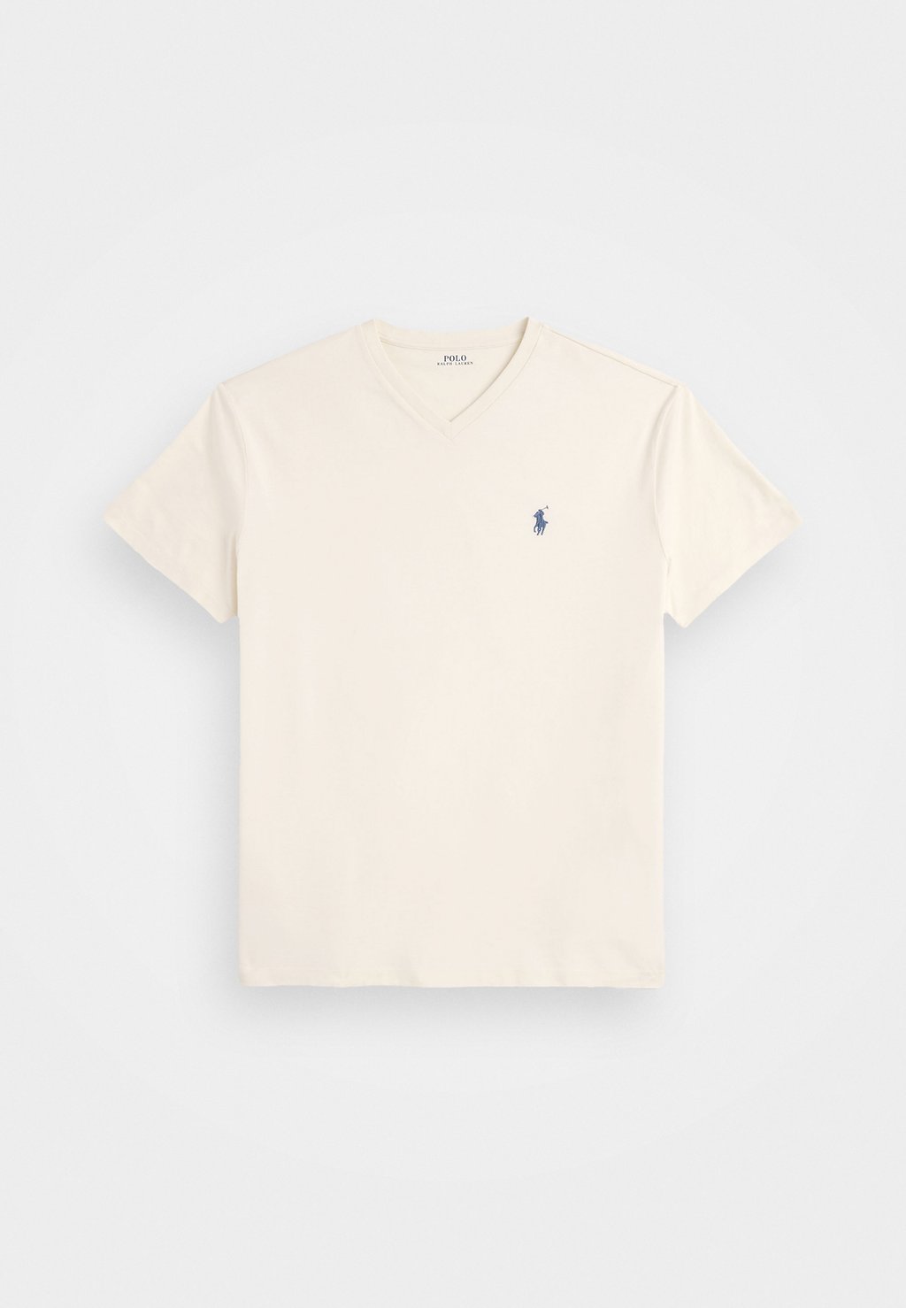 

Базовая футболка CLASSIC FIT JERSEY V-NECK T-SHIRT Ralph Lauren, кремовый