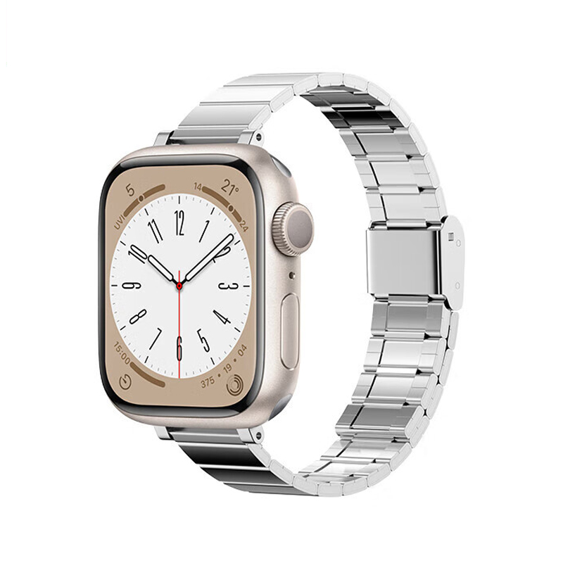 

Совместимость с Apple: ремешок из стали Biaodaige, Silver