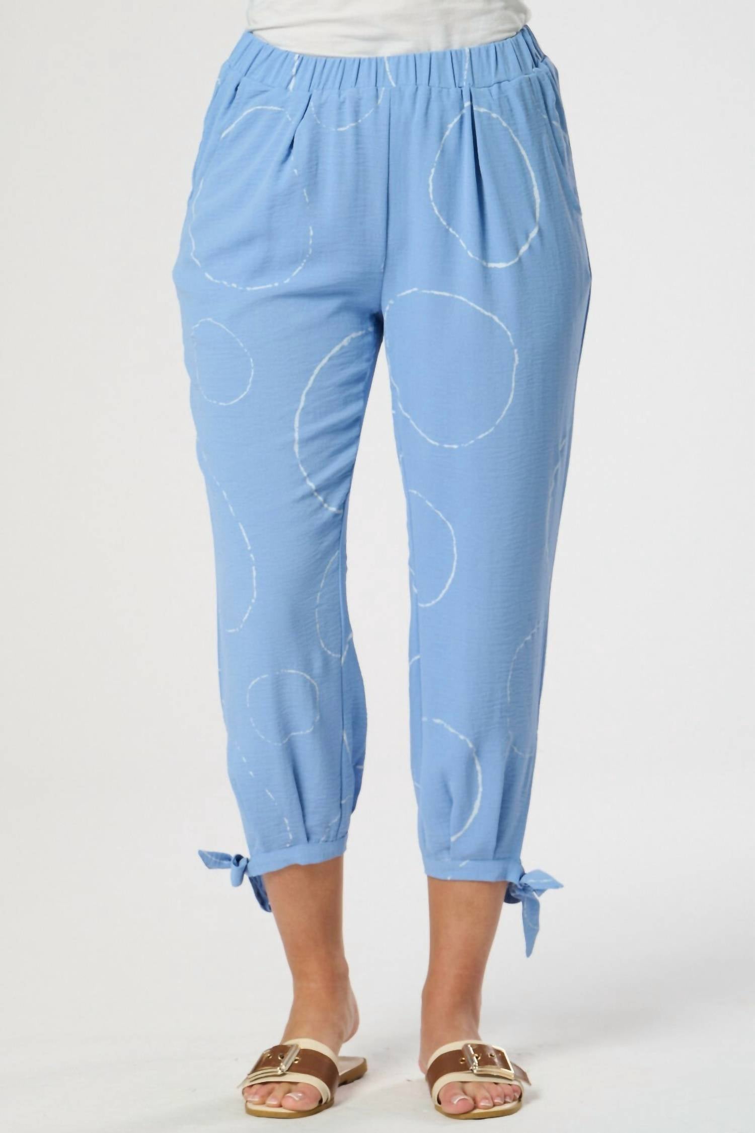 

Джинсовые брюки с манжетами и акцентом на галстуке Saloos, Denim