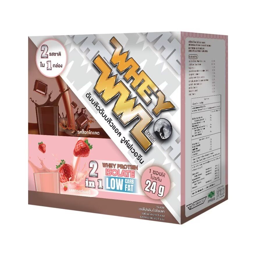 

Whey WWL WWL Шоколад Клубника 16 пакетиков, Brown