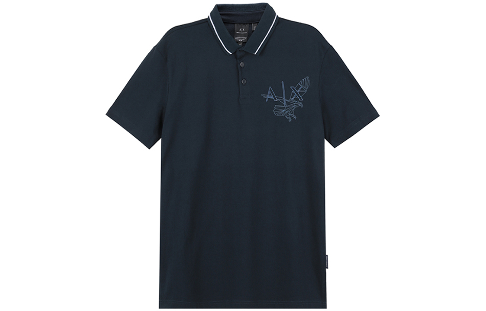 

Рубашка-поло мужская, цвет морской волны ARMANI EXCHANGE, Marine Blue