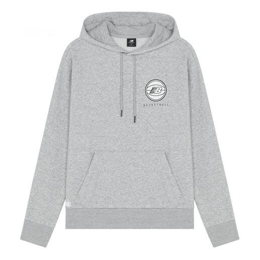 

Толстовка New Balance Men's New Balance Logo Printing Pullover Gray, серый