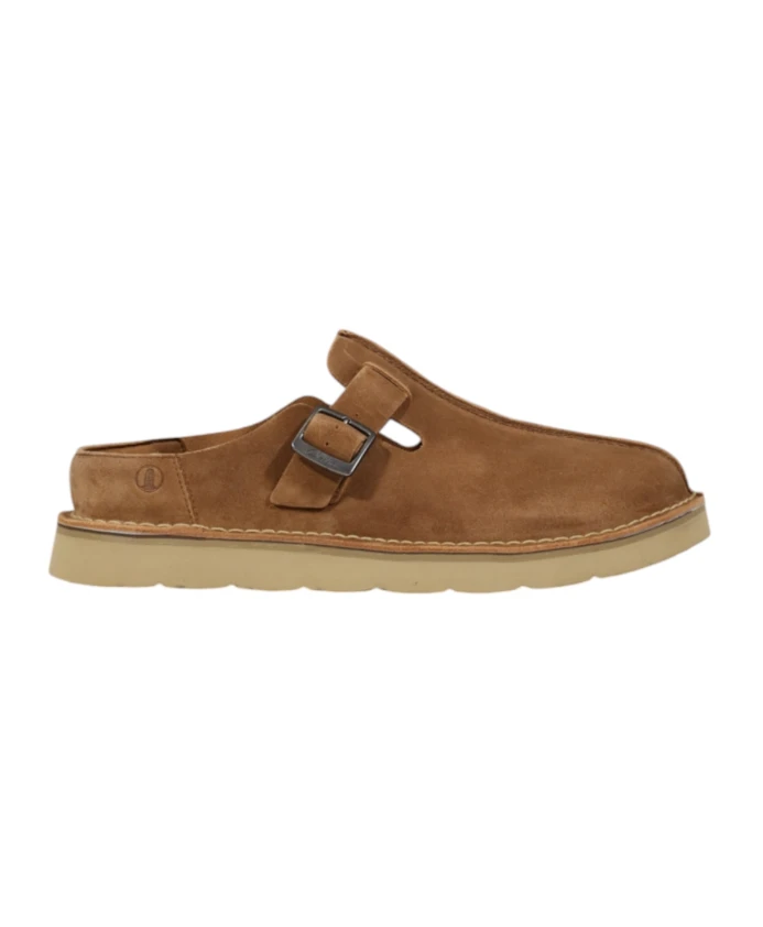 

Мужские замшевые мюли с пряжкой Clarks, бежевый