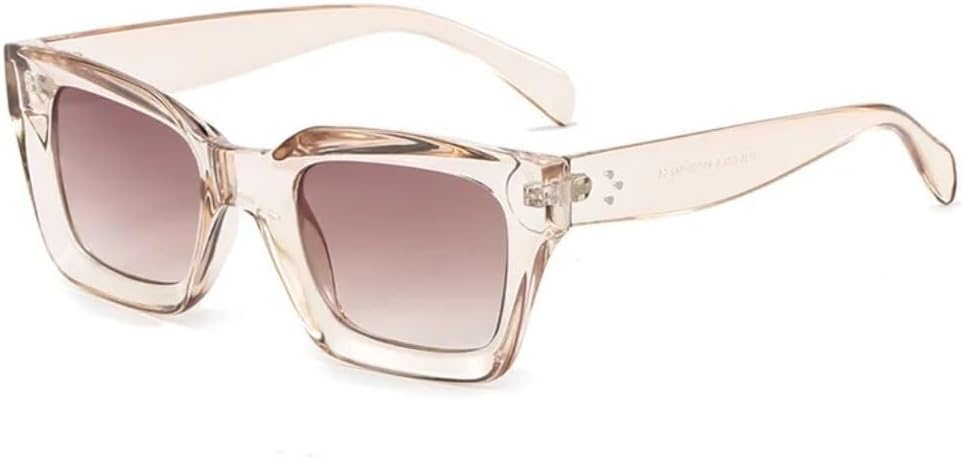 

Солнцезащитные очки с защитой UV400 | Маленькая оправа, линзы конфетного цвета | Для женщин и мужчин, для занятий спортом на открытом воздухе и вождения LXLHWN, Champagne