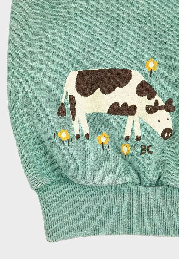 Свитшот унисекс «приключения на ферме» Bobo Choses, Light Green — фото 4