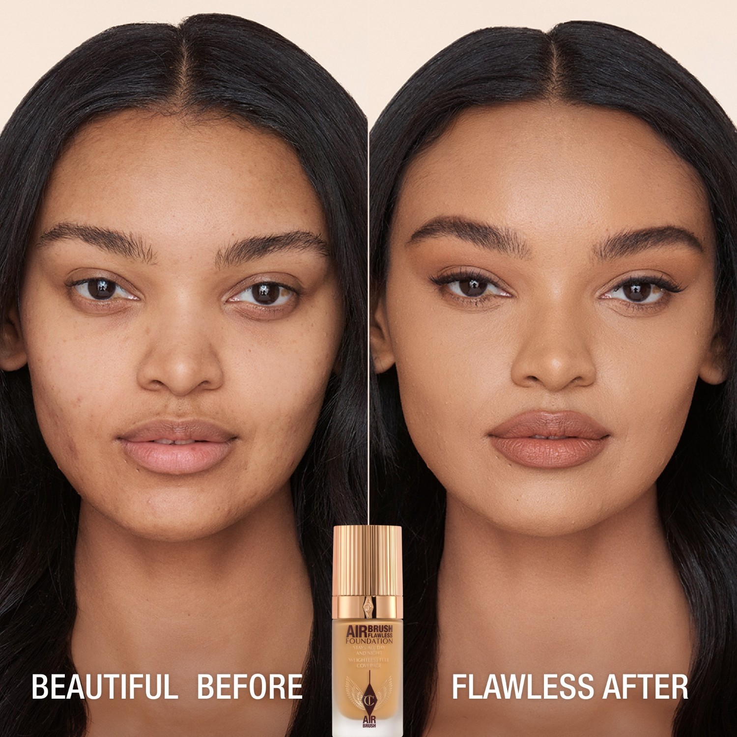 Тональный крем для лица airbrush flawless Charlotte Tilbury, 9 - cool, объем 30 мл — фото 2
