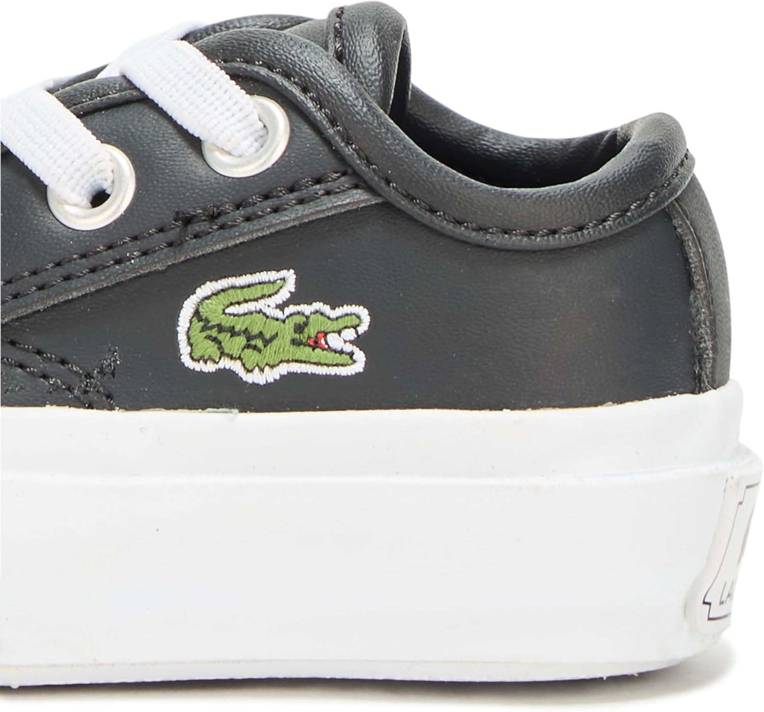 Кроссовки для младенцев Lacoste Baby-Boys Backcourt, Black/White — фото 4