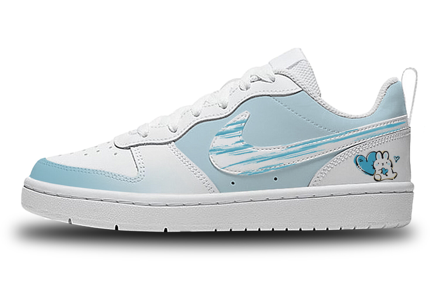 

Кроссовки Nike Court Borough Skateboard Shoes Women's Low-Top Blue, Белый, Кроссовки Nike Court Borough Skateboard Shoes Women's Low-Top Blue