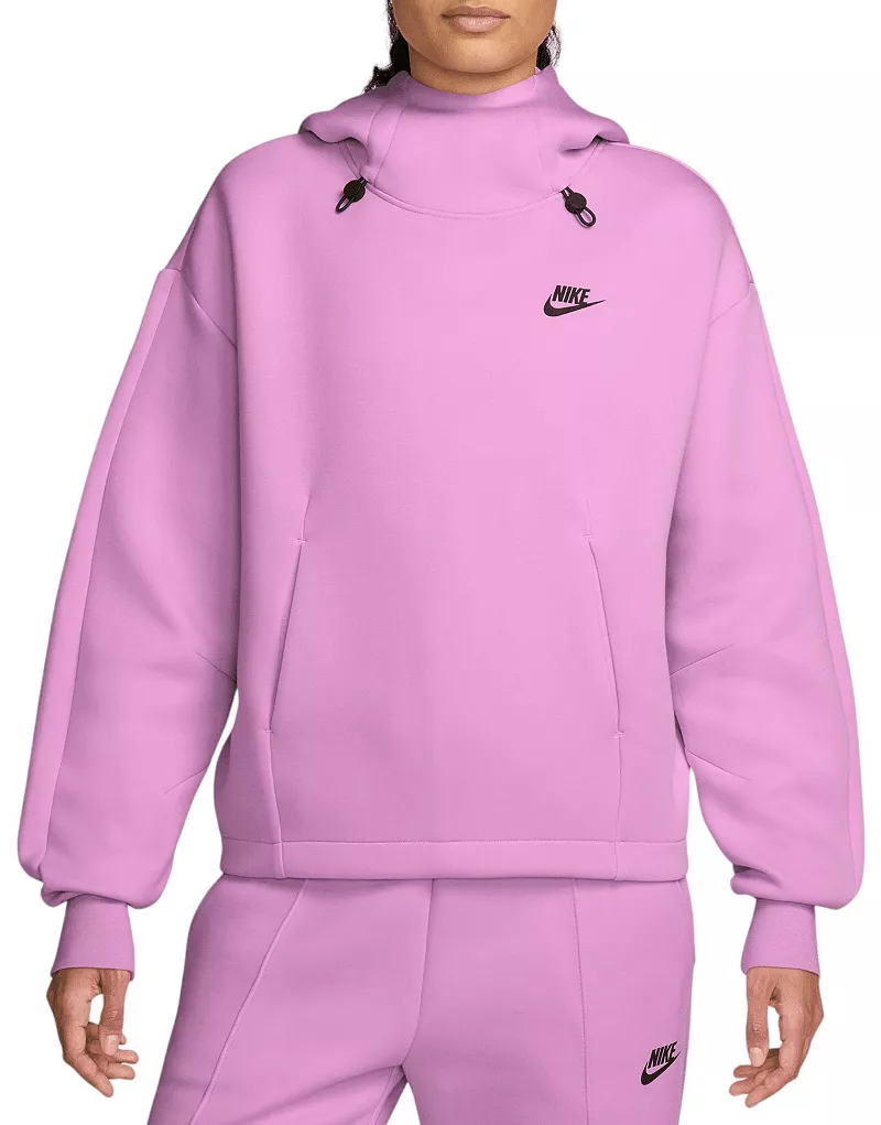 

Женская толстовка большого размера из флиса Nike Sportswear Tech Fleece, цвет Beyond Pink