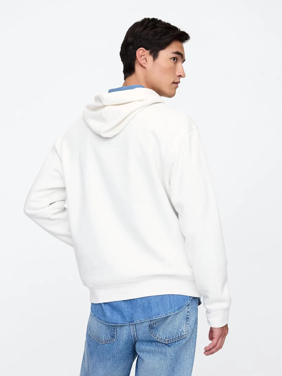 Худи мужское, GAP, цвет Carls Stone — фото 3