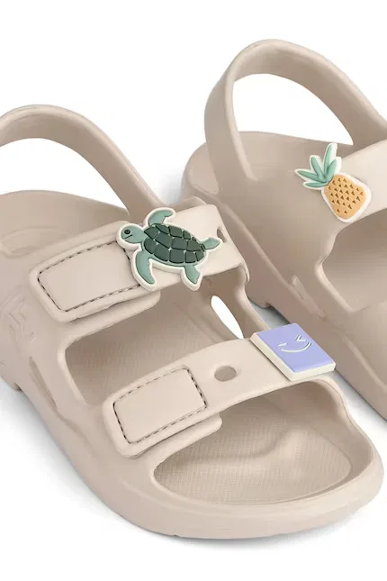 Сандалии с открытой пяткой Lilo Sandals with Charms Liewood, бежевый — фото 4
