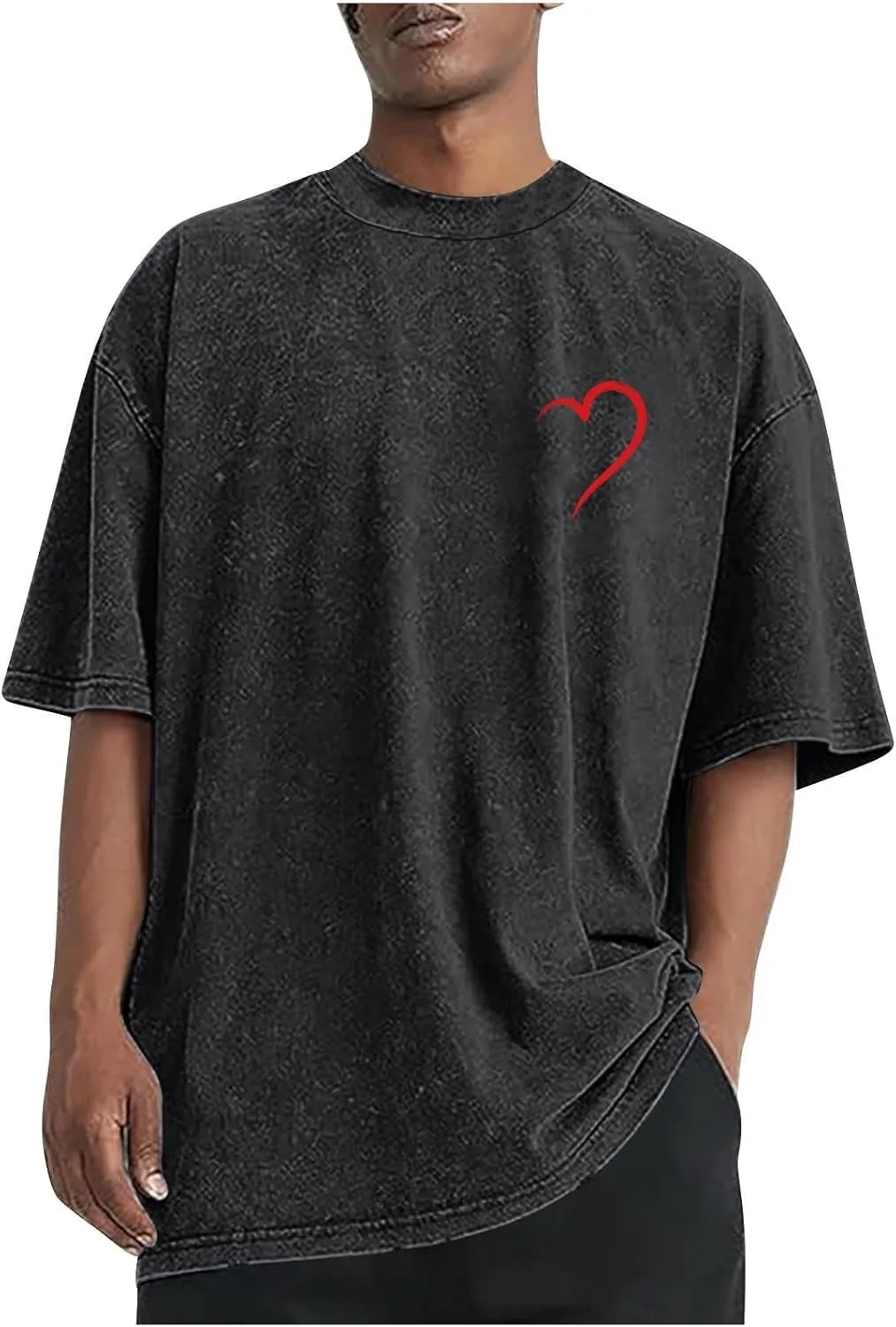 

Футболка мужская Valentine's Day с принтом Love Heart, короткий рукав