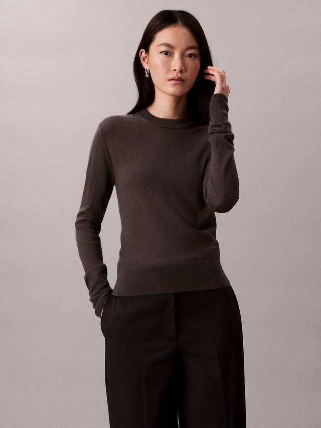 

Свитер из смесовой мериносовой шерсти экстра файн Calvin Klein, Asphalt