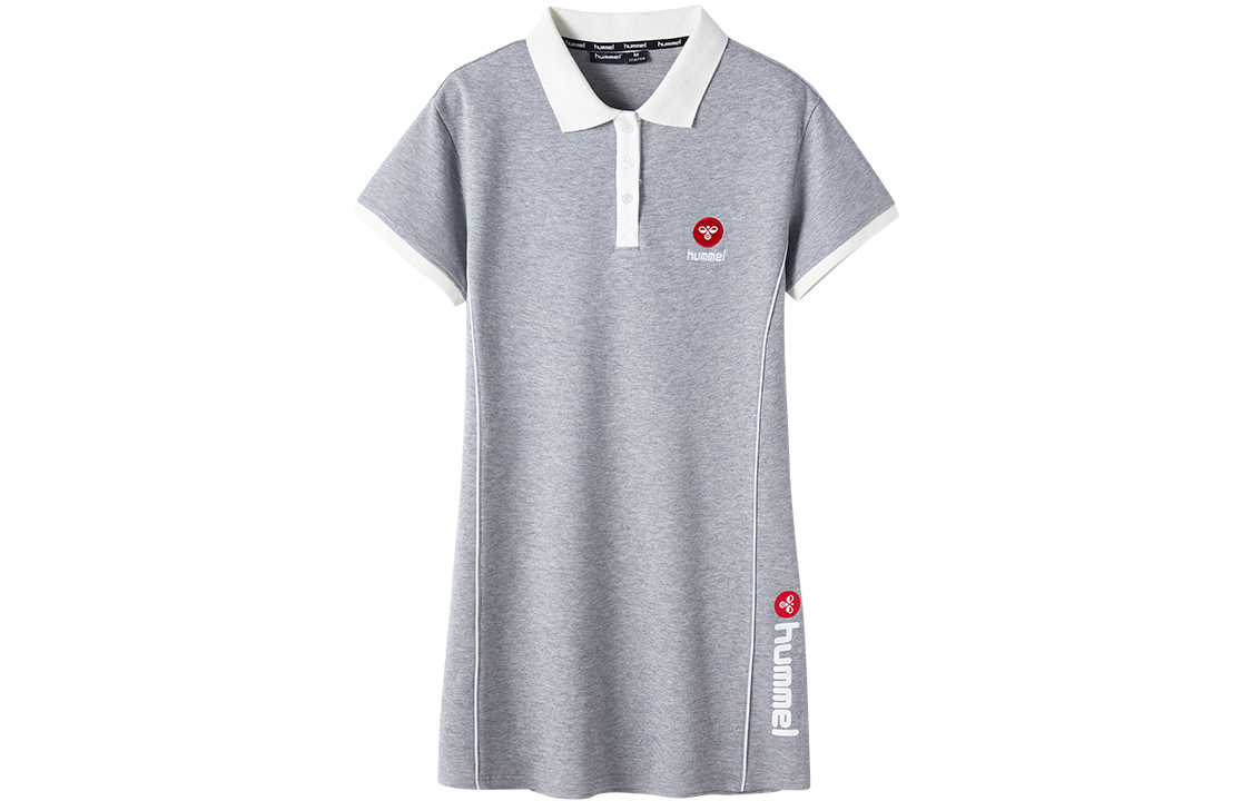 

Женское платье с короткими рукавами Hummel, светло-серое