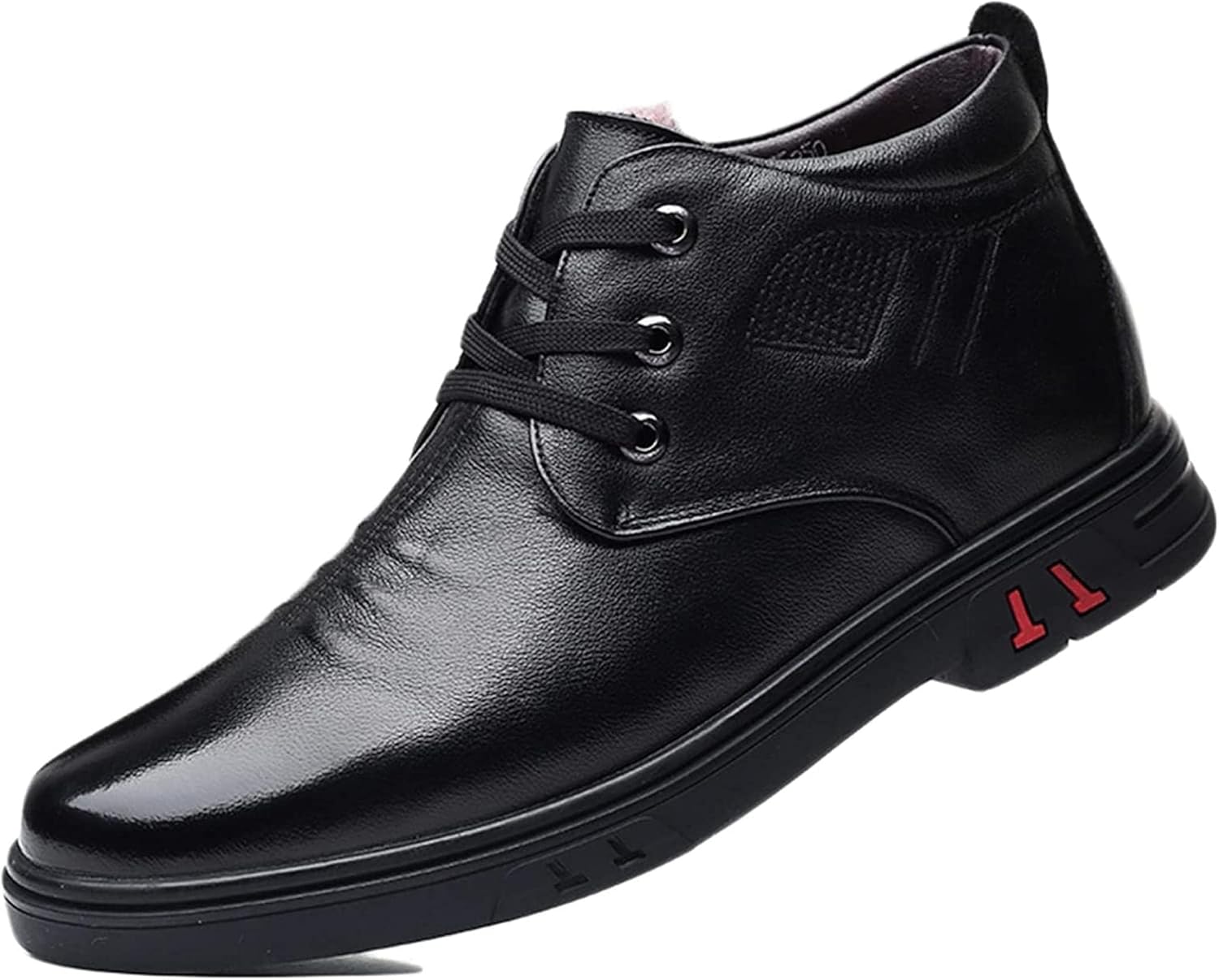 

Мужские теплые ботинки Yiozoi до щиколотки, которые можно носить зимой для отдыха и повседневной носки, кожаная обувь для улицы, удобные мужские повседневные ботинки, черный