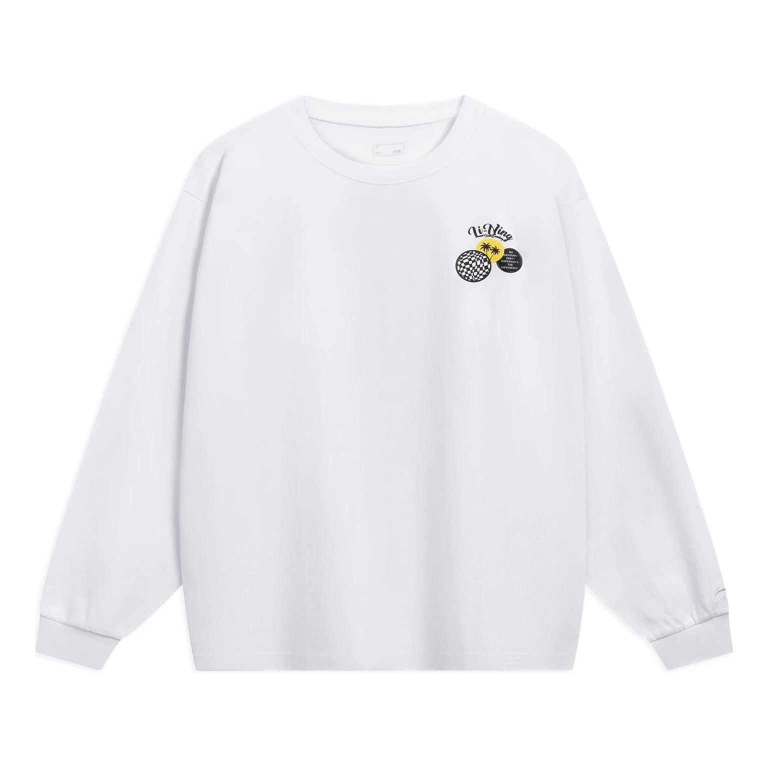 

Спортивная толстовка Li-Ning Skateboarding Graphic Sweatshirt 'White' AHST079-3, белый