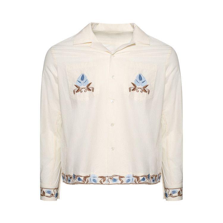 

Рубашка Bode Nouveau Vine Long Sleeve Shirt 'Cream'