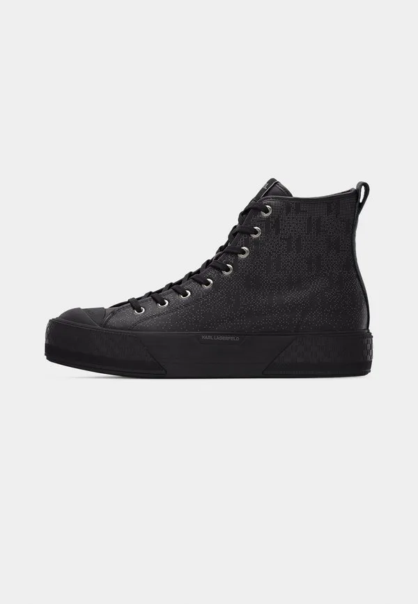 Кроссовки kampus max iii hi lace hightop Karl Lagerfeld, Black/Dark Grey — фото 2