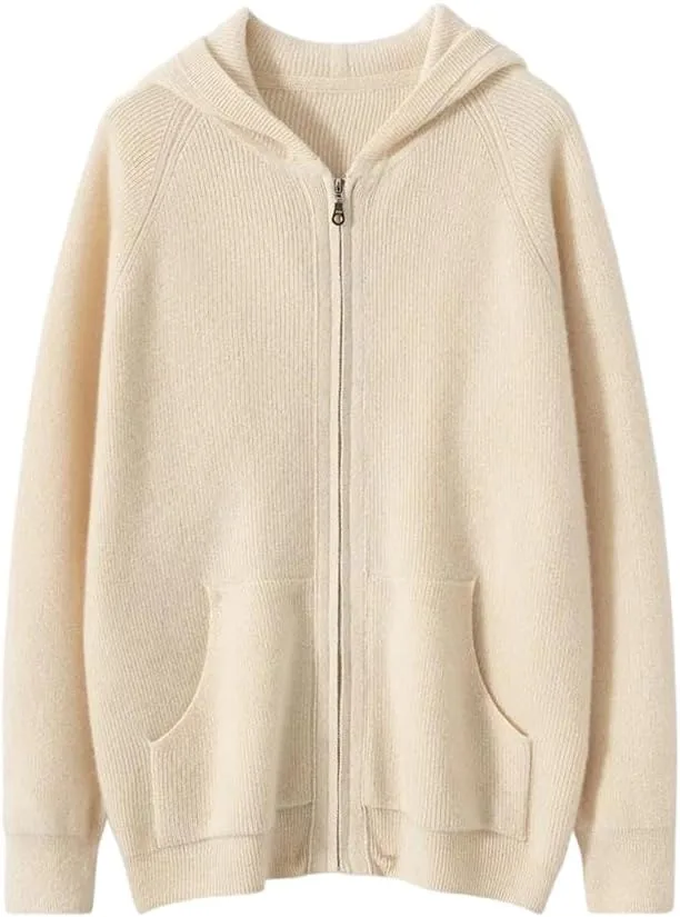 

Мужской шерстяной свитер с капюшоном и карманами