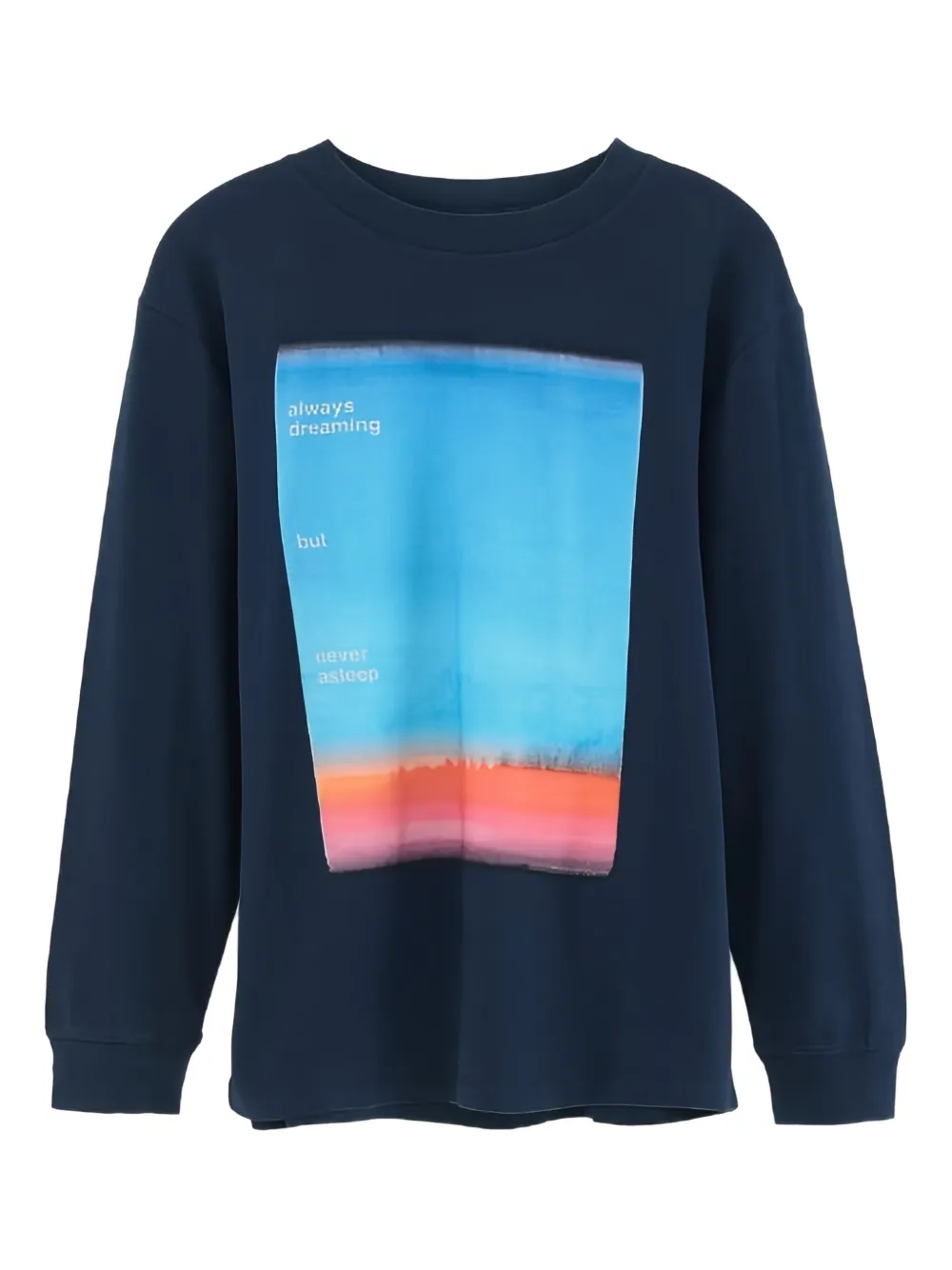 

Футболка с длинным рукавом и графическим принтом Bellerose Kids, синий