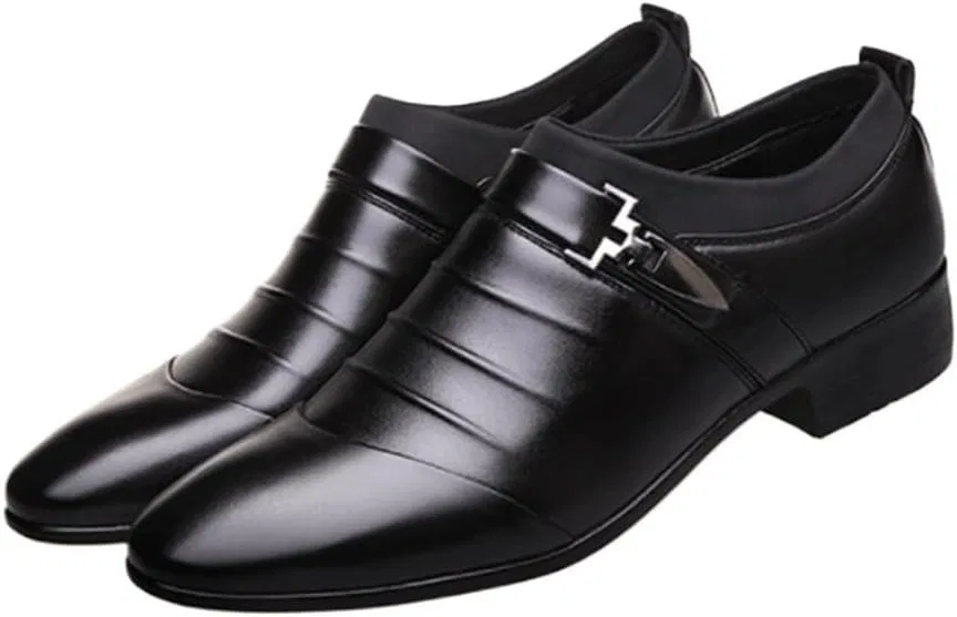 Лоферы из кожзама Formal Shoes, Black UOPYNE — фото 4