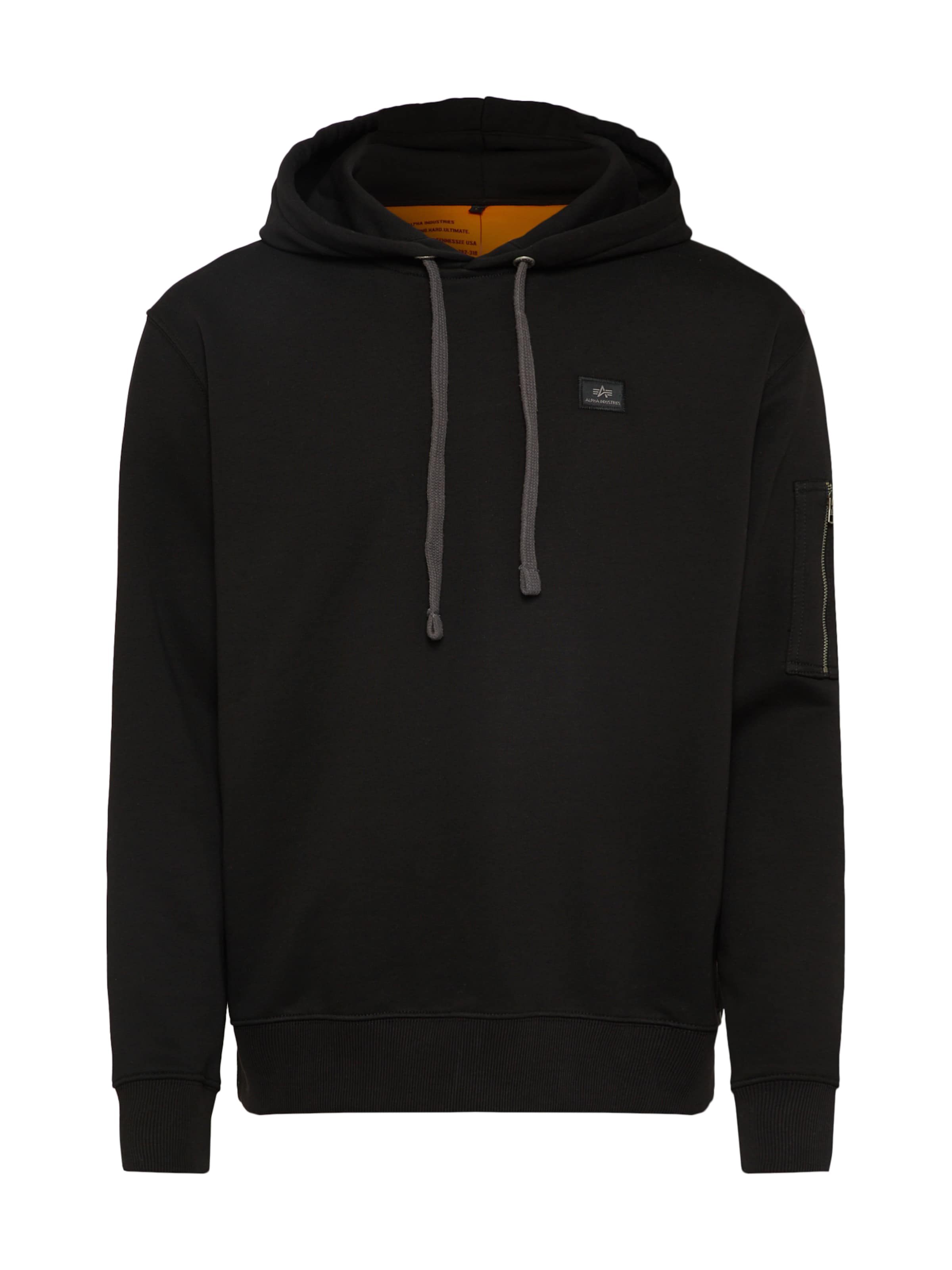 

ALPHA INDUSTRIES Толстовка 'X-Fit' в черном цвете