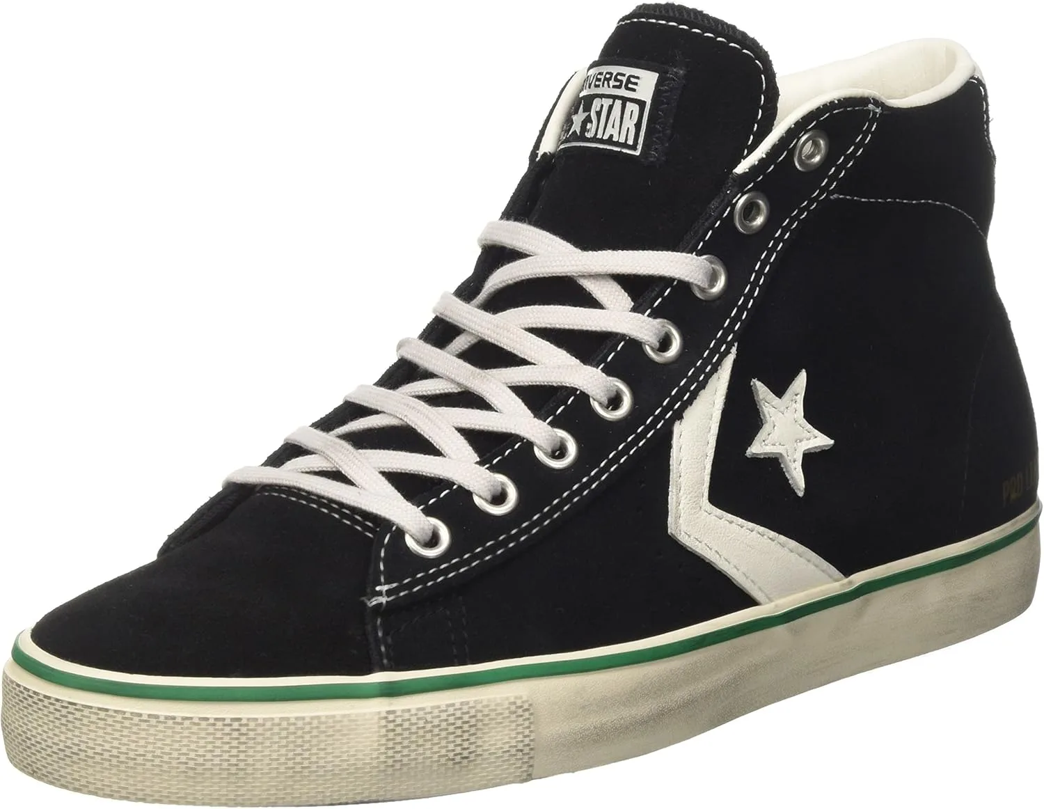 Мужские высокие кеды Converse 158935c, белый/черный/зеленый
