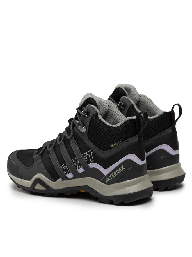 Треккинговые кроссовки Terrex Swift R2 Mid GORE-TEX Hiking Shoes IF7637 Adidas, черный — фото 3