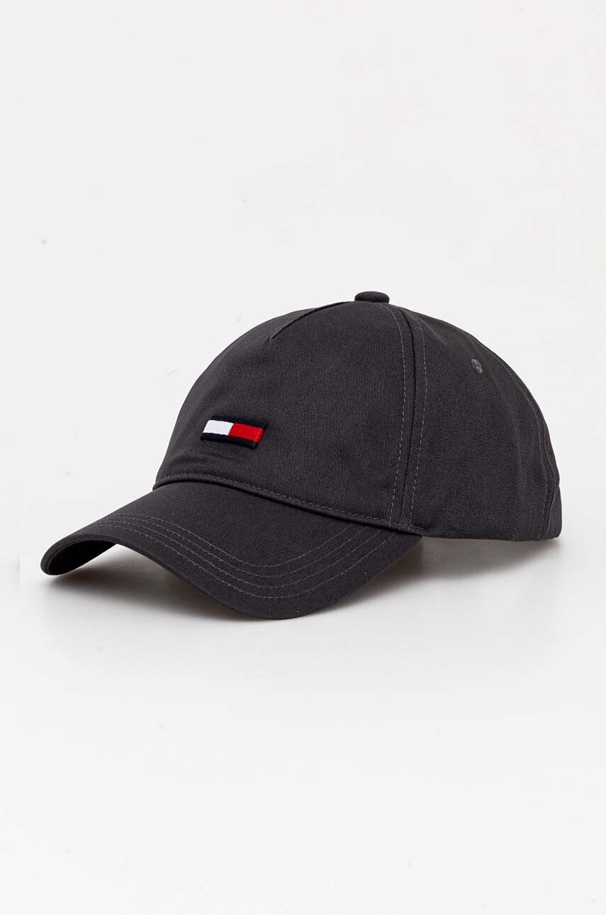 

Хлопковая бейсболка Tommy Jeans, серый