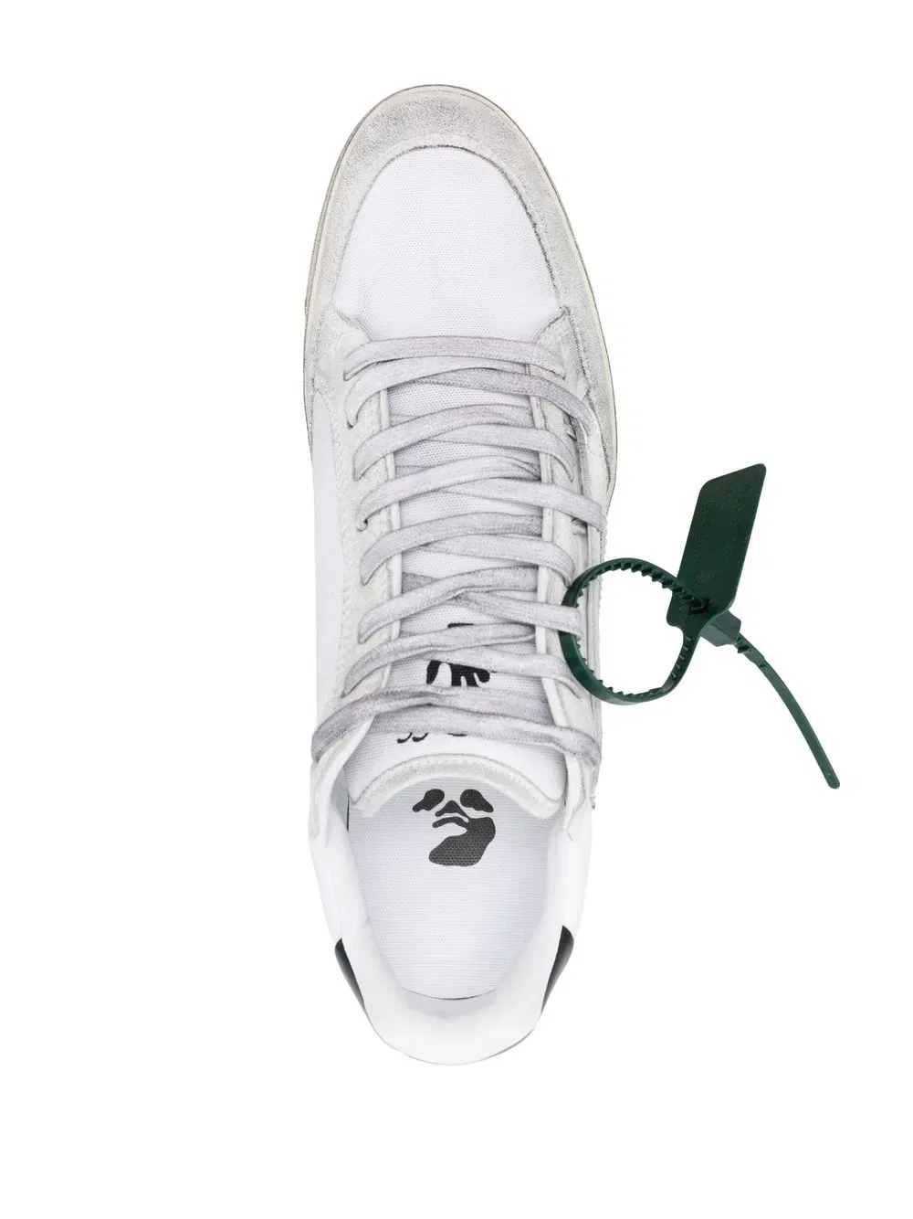 Низкие кроссовки на шнуровке Off-White, белый — фото 4