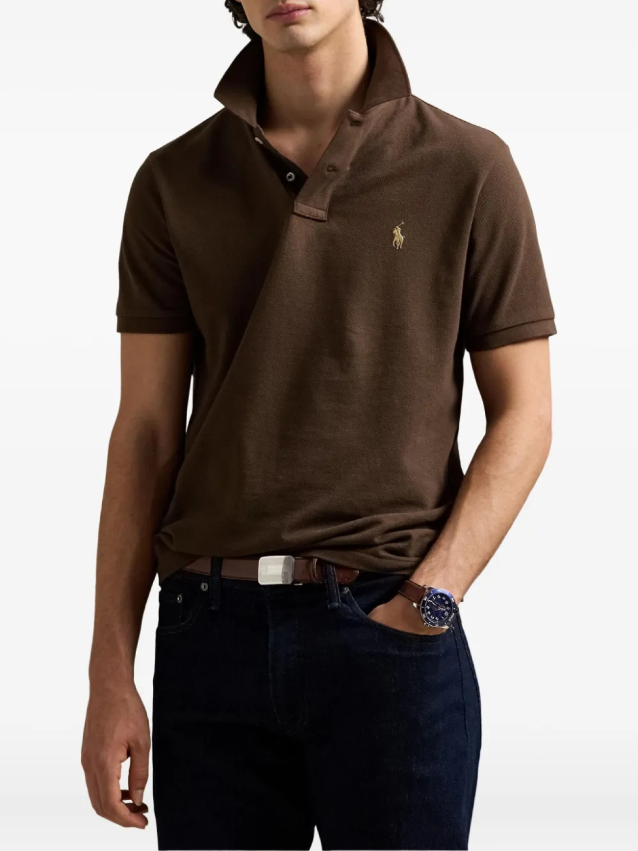 Polo Ralph Lauren рубашка поло, коричневый — фото 3