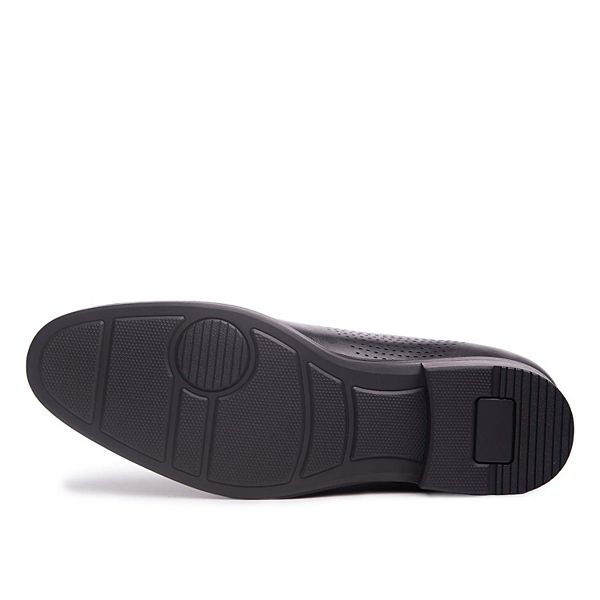 Мужские оксфорды East road с перфорацией и технологией hands-free slip on Marc Joseph New York, Black — фото 4