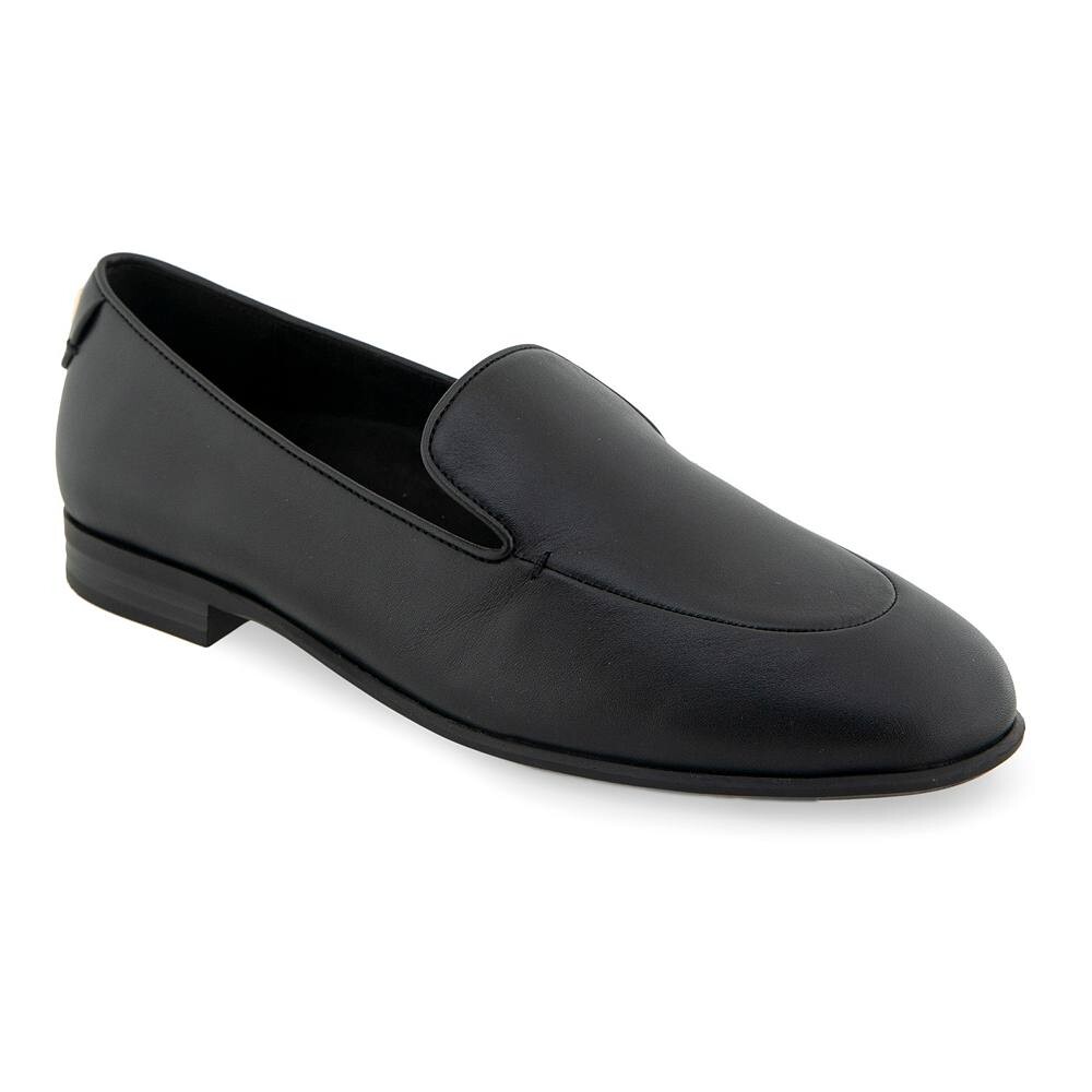 Женские кожаные лоферы Aerosoles Wells, цвет Black Shiny Leather