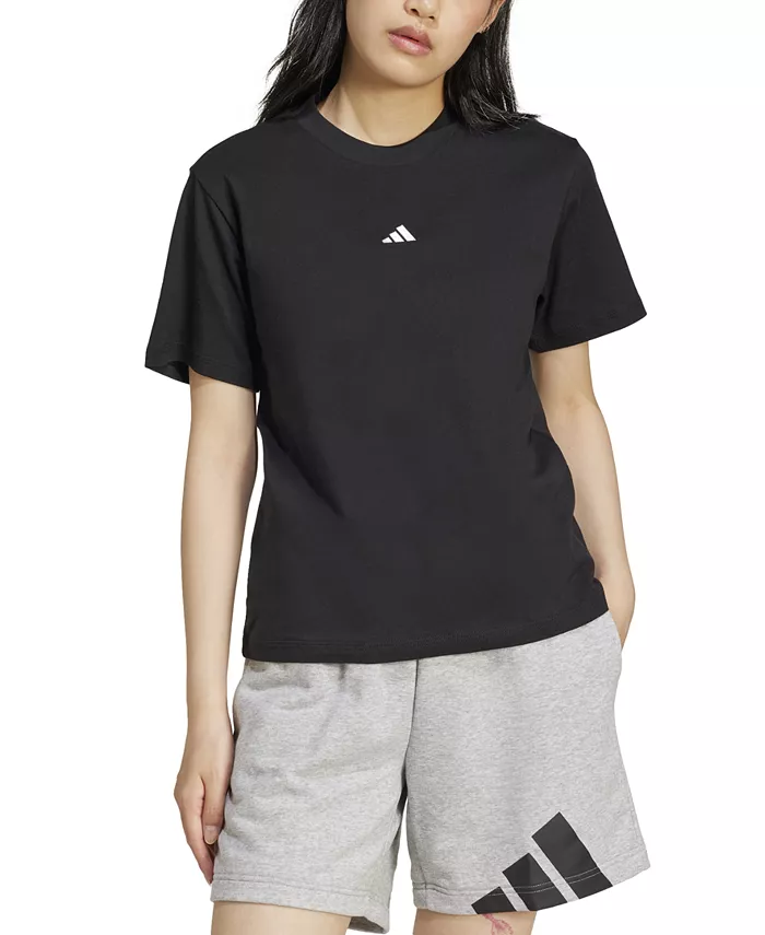 

Футболка с логотипом Essentials больших размеров, XXS–4X adidas, черный