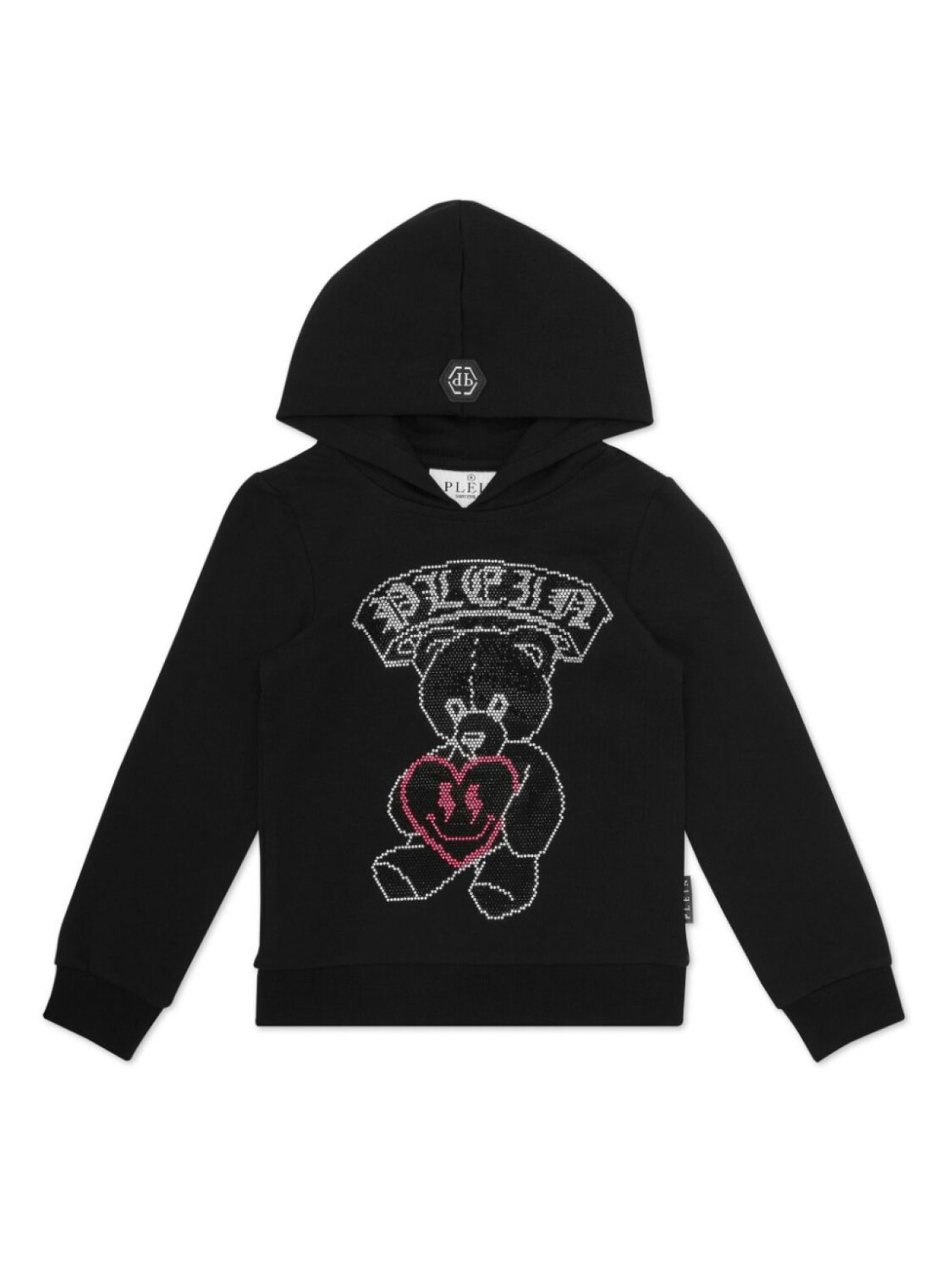

Толстовка с капюшоном Philipp Plein Junior Teddy Bear, черный