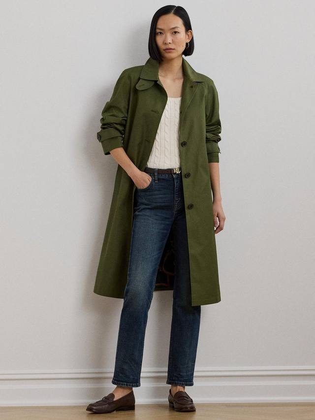 

Длинное пальто из балмакана Ralph Lauren, цвет Olive Grove