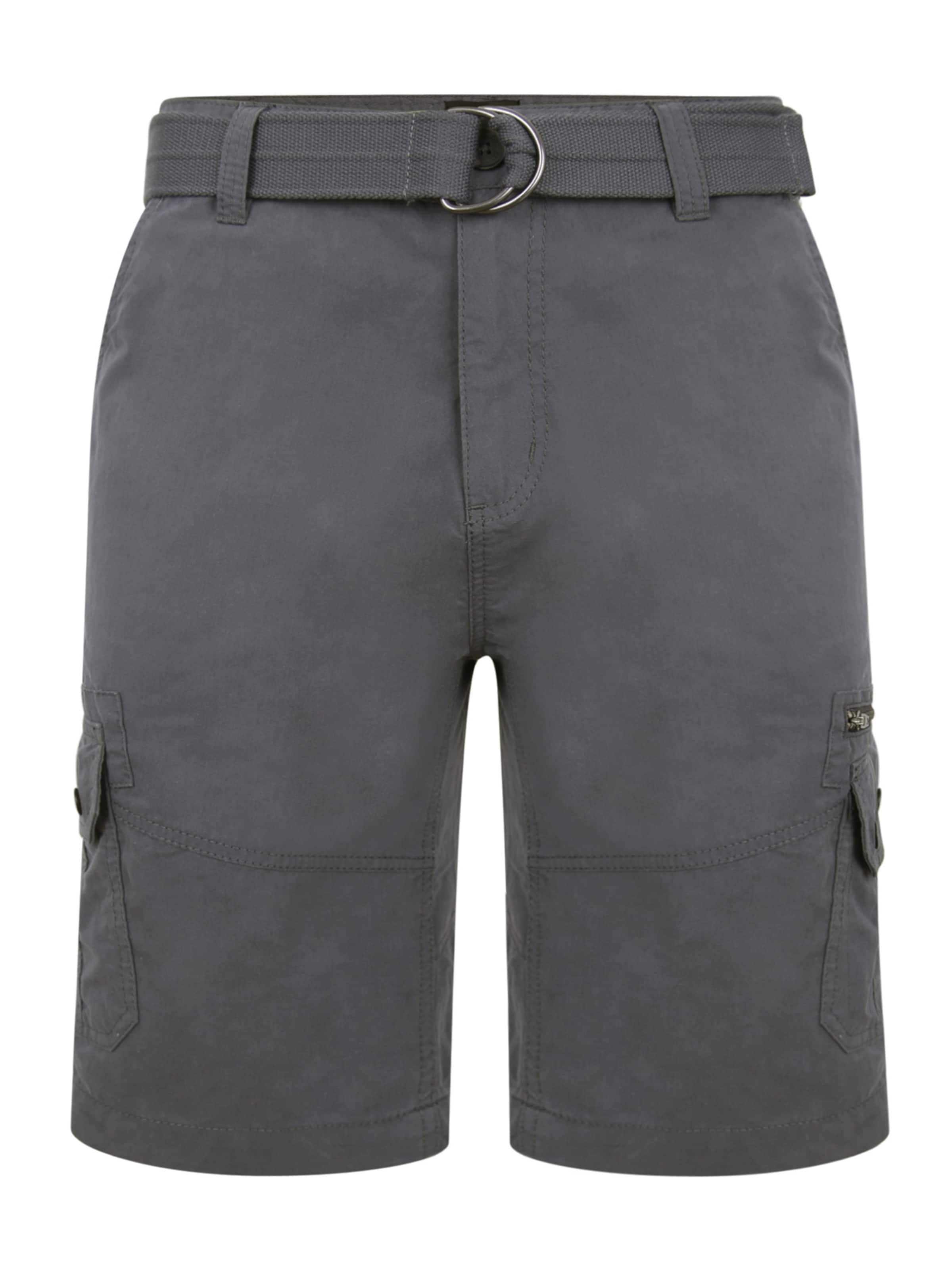 

Threadbare Карго-шорты Regular 'Propane' в темно-сером цвете