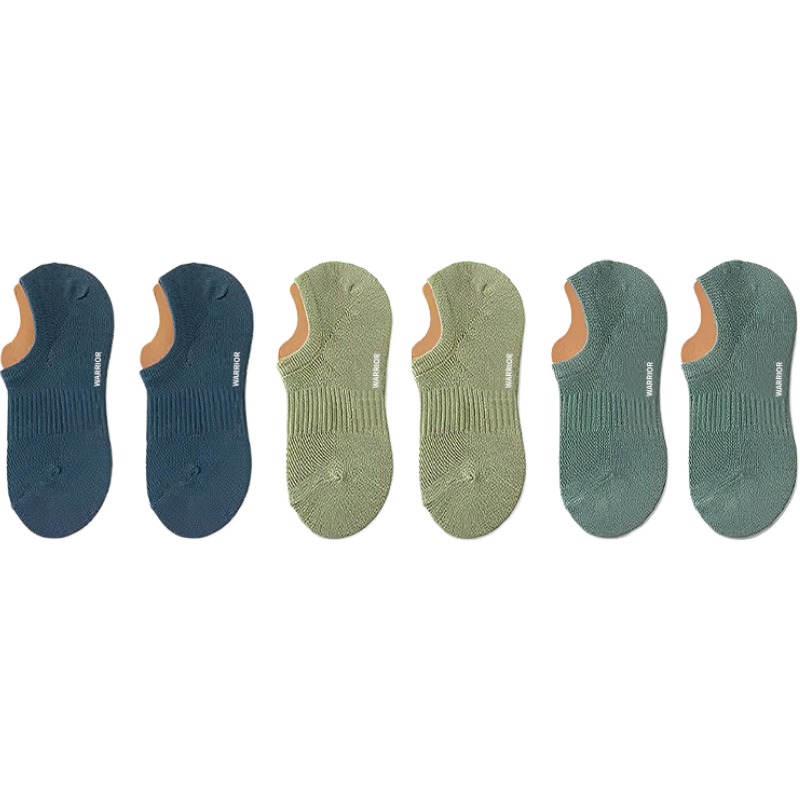 

Носки No Show Unisex, набор из 6 пар WARRIOR, 6 pack[2 темно-синий+2 темно-зеленый+2 светло-зеленый]