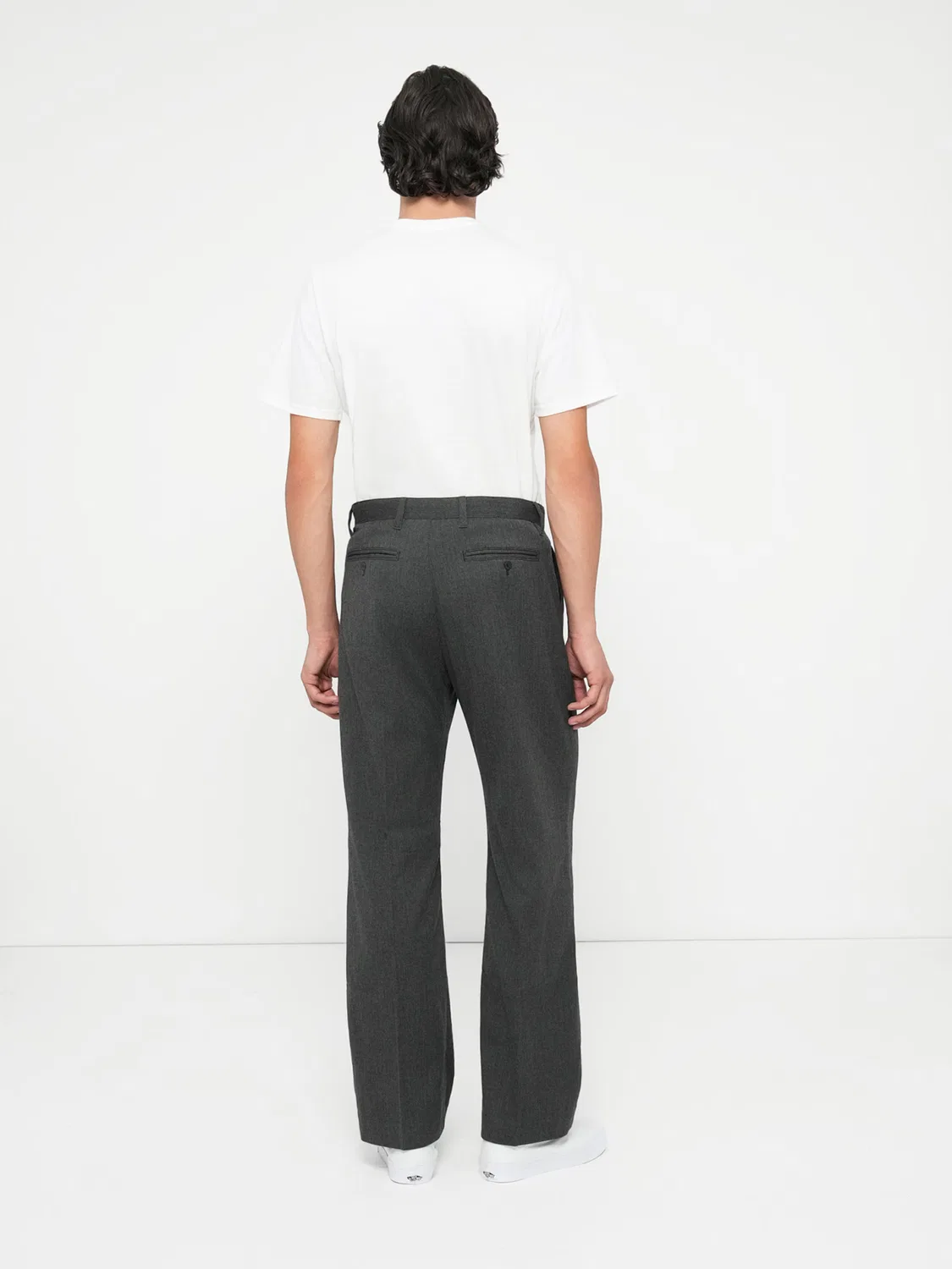 Брюки Gap Regular Pleat-Front Pants 365, темно-серый — фото 3