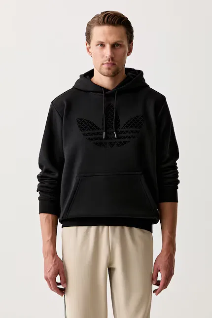 Худи монограмма Adidas Originals, черный