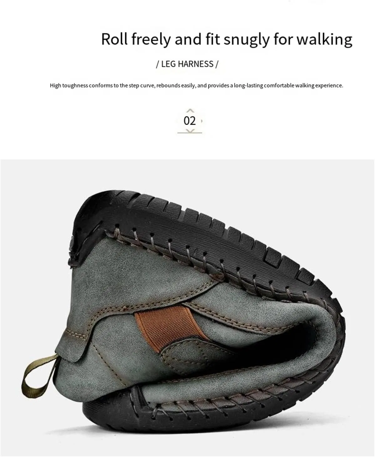 Лоферы кожаные Chukka Boots, синие — фото 4