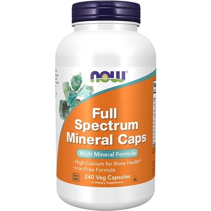 

NOW Full Spectrum Mineral Caps Мультиминеральная формула, 240 растительных капсул