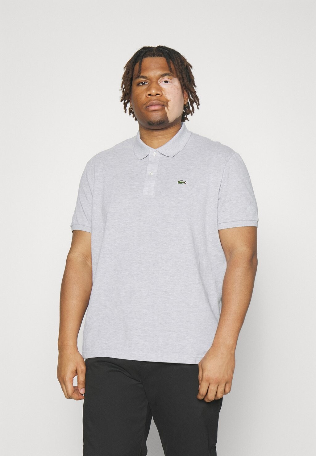 

Рубашка-поло Plus Size Lacoste, цвет silver chine