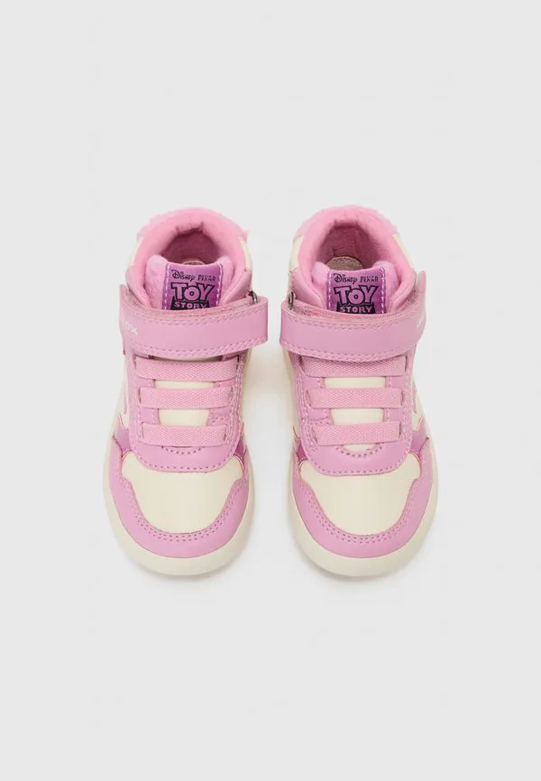 Высокие кроссовки gisli Geox, Pink/Off White — фото 4